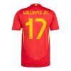 Conjunto (Camiseta+Pantalón Corto) España Williams JR 17 Primera Equipación Euro 2024 - Niño